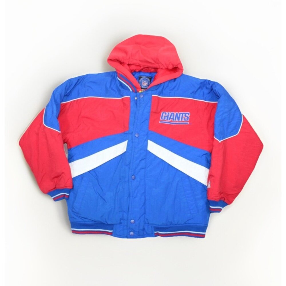 Vintage 90’s New York Giants NFL puffer jacket Kids XL 18-20 boys X-Large